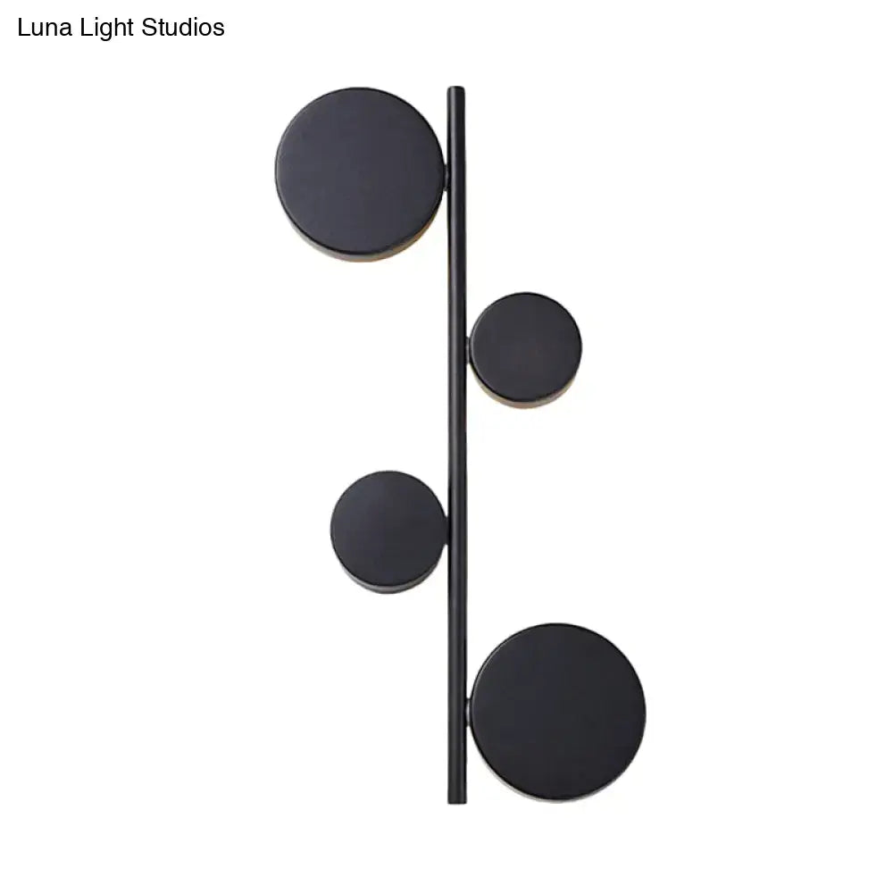 Modern gold vertical linear sconce light for living room