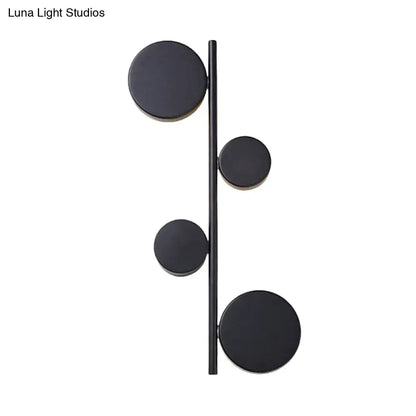 Modern gold vertical linear sconce light for living room