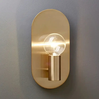Modern gold wall lamp sconce with filament bulb for bedroom