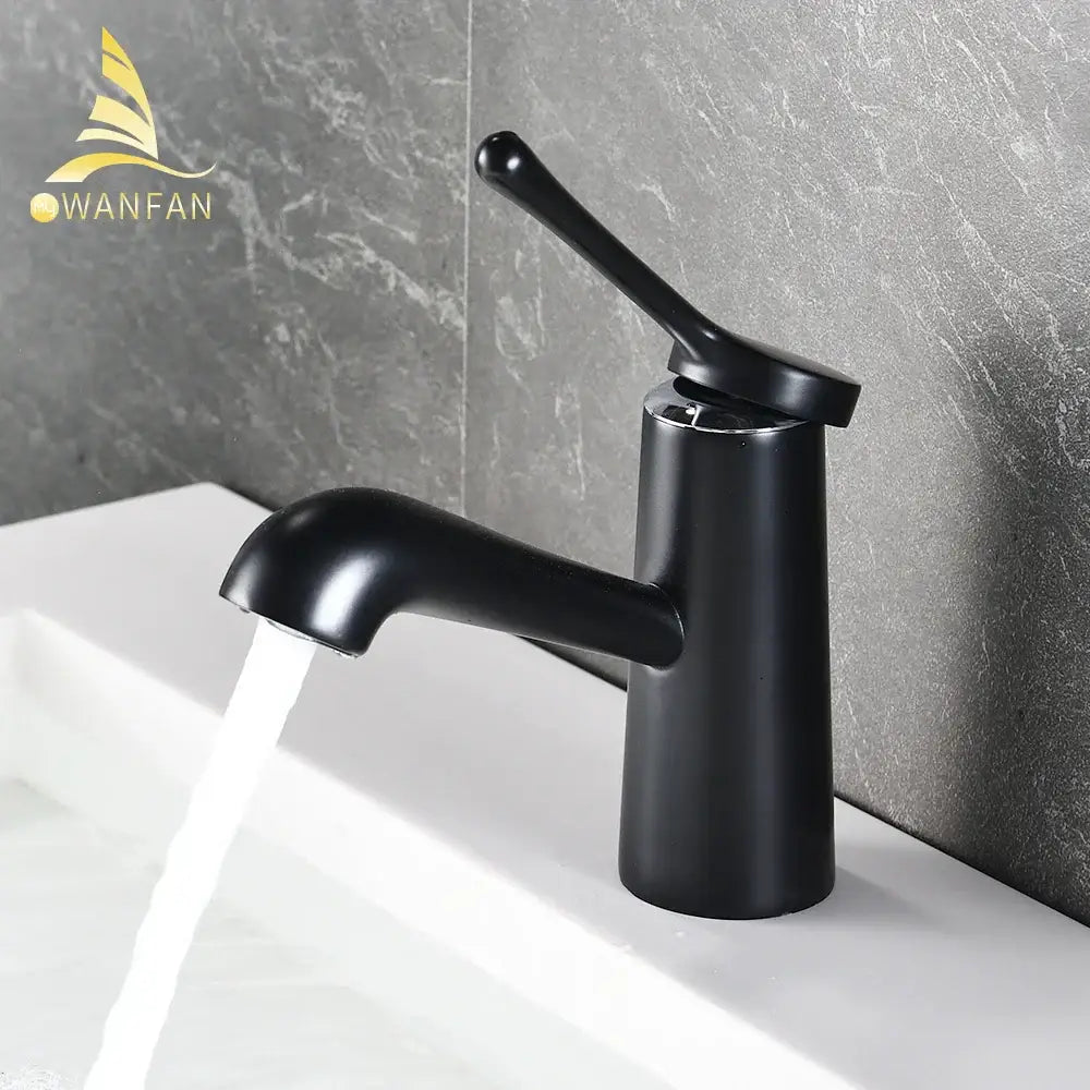Modern gold waterfall basin faucet bathroom single handle tap