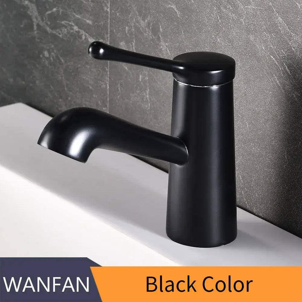 Modern gold waterfall basin faucet bathroom single handle tap