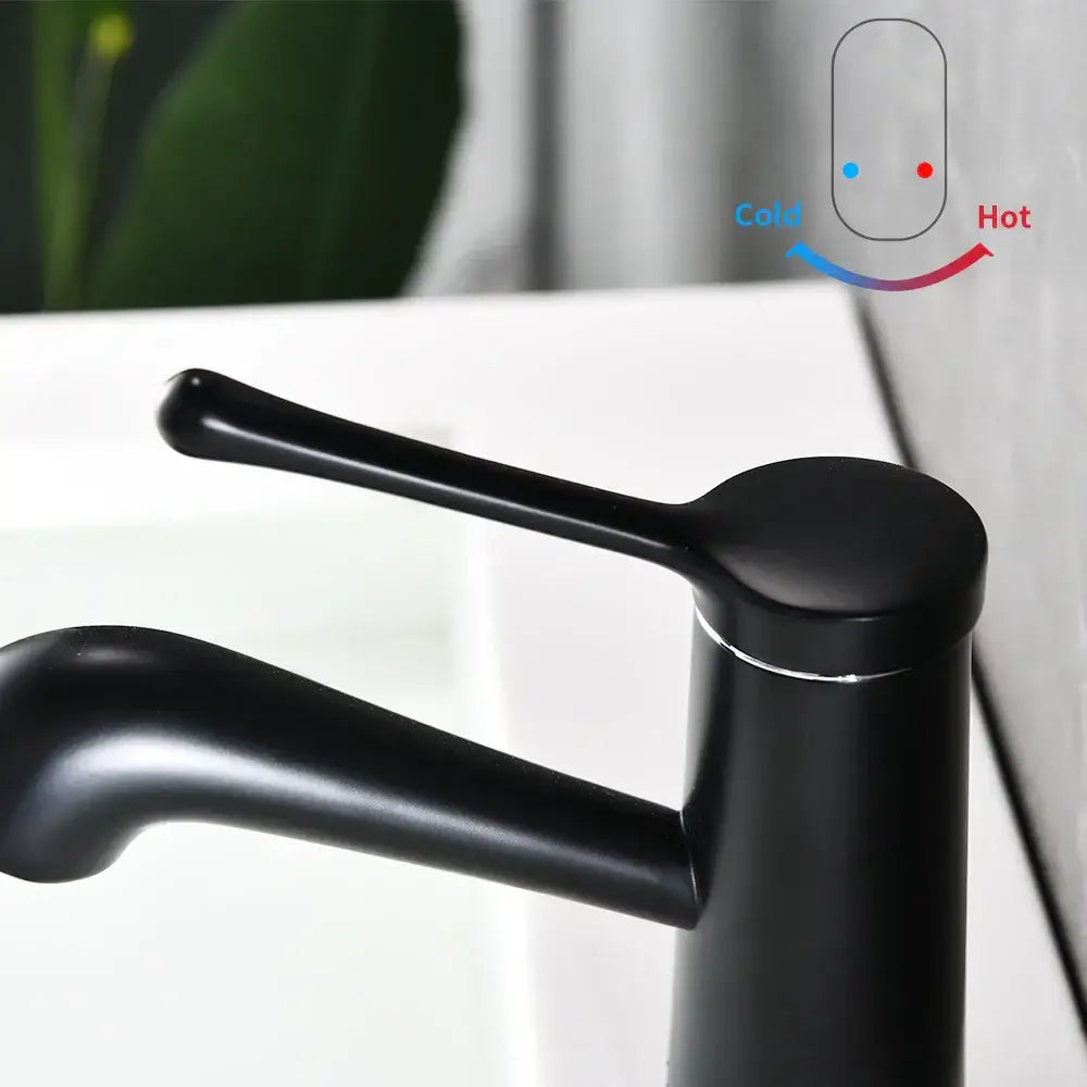 Modern gold waterfall basin faucet bathroom single handle tap