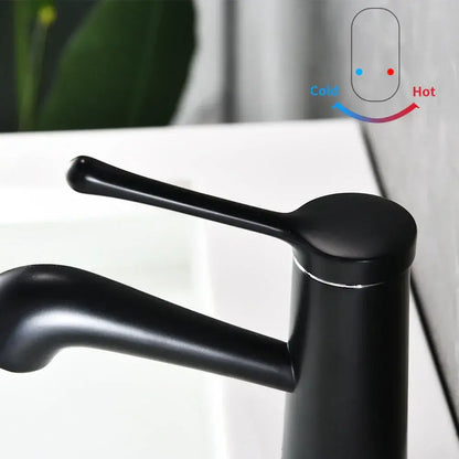 Modern gold waterfall basin faucet bathroom single handle tap