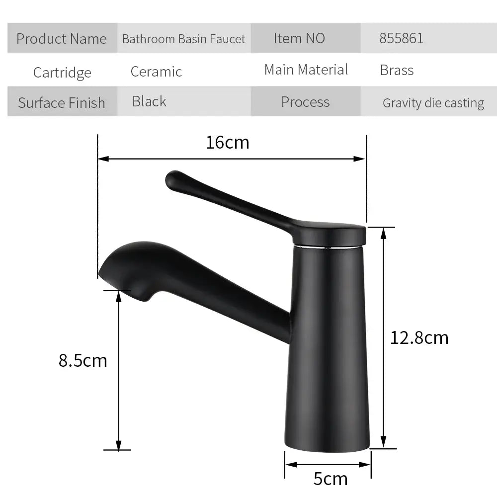 Modern gold waterfall basin faucet bathroom single handle tap