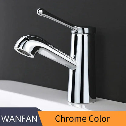 Modern gold waterfall basin faucet bathroom single handle tap