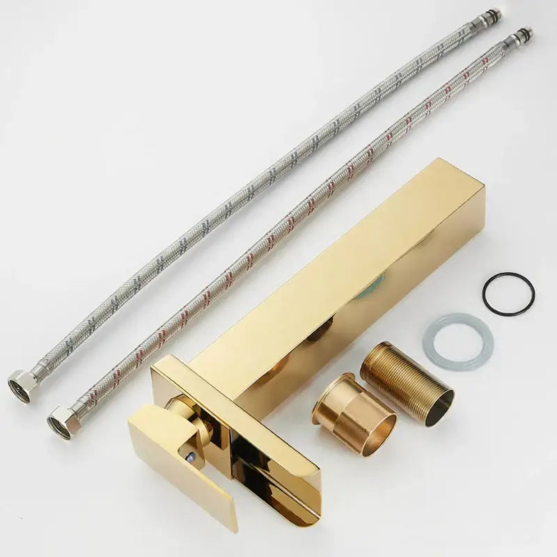 Modern gold waterfall basin faucet bathroom sink mixer tap