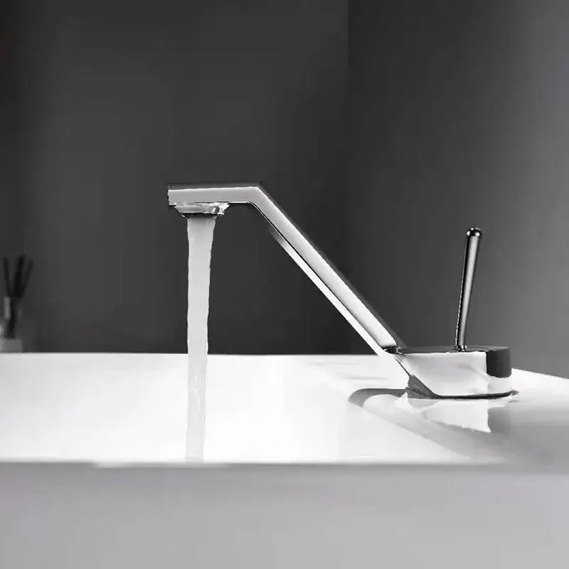 Modern gold waterfall black basin faucet bathroom mixer tap