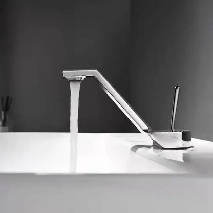 Modern gold waterfall black basin faucet bathroom mixer tap