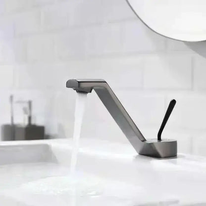 Modern gold waterfall black basin faucet bathroom mixer tap