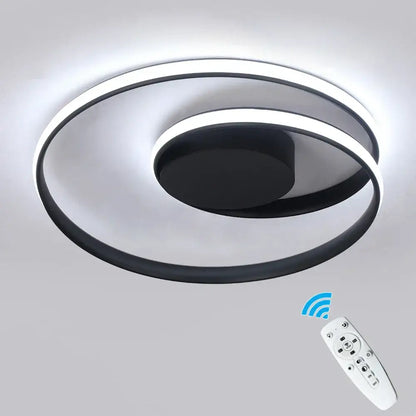 Modern gold & white dimmable led ceiling lamp living room fixture