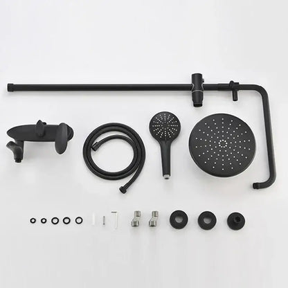 Modern gold & white shower head faucet set bathroom system