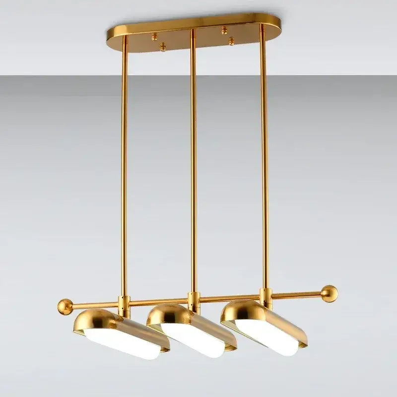 Modern golden art deco iron chandelier dining room pendant light