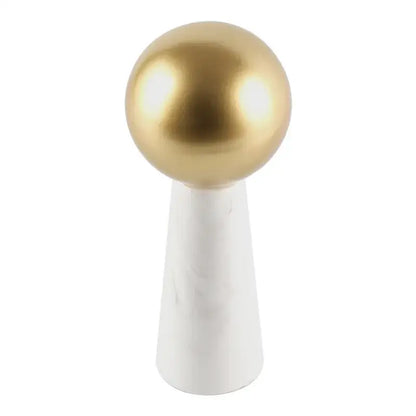 Modern golden ball marble cone – living room spherical ornament