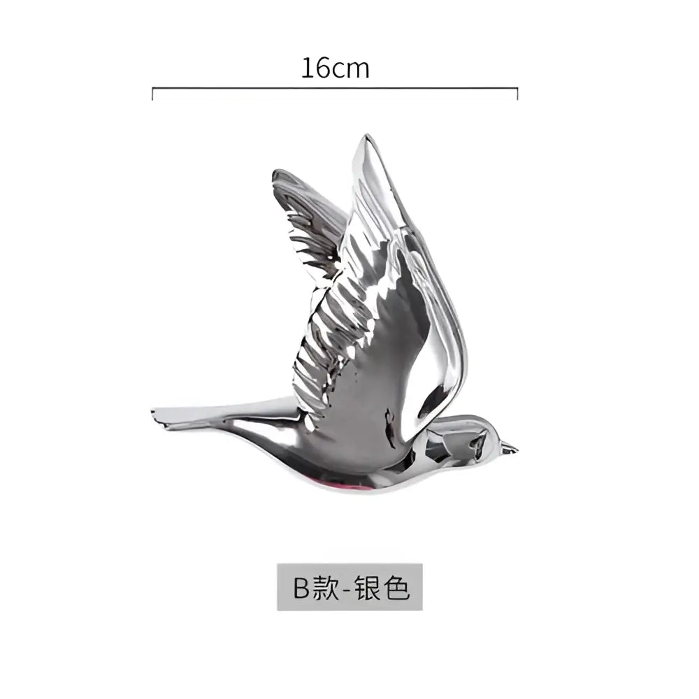 Modern golden bird wall hanging living room decor