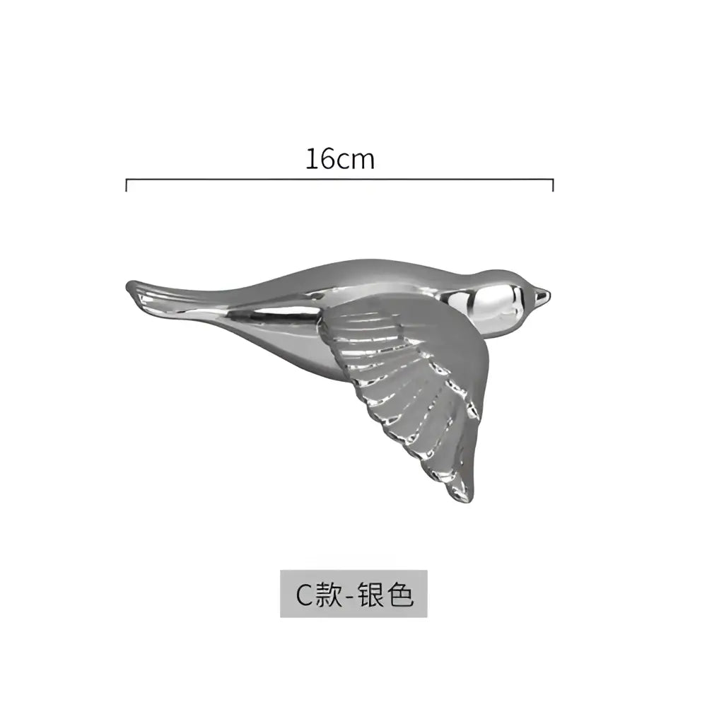 Modern golden bird wall hanging living room decor