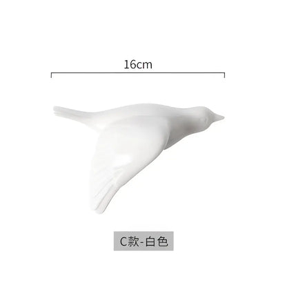 Modern golden bird wall hanging living room decor