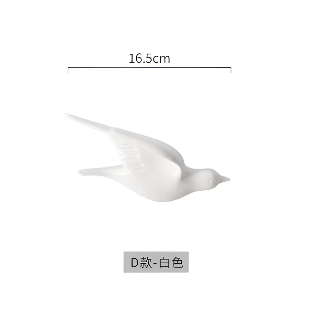 Modern golden bird wall hanging living room decor