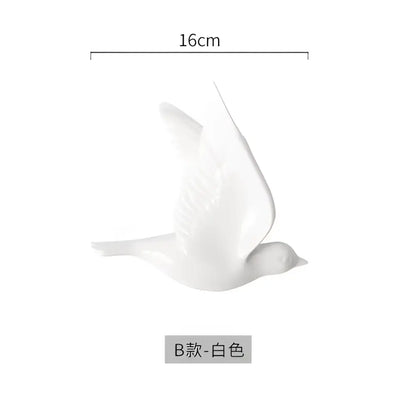 Modern golden bird wall hanging living room decor