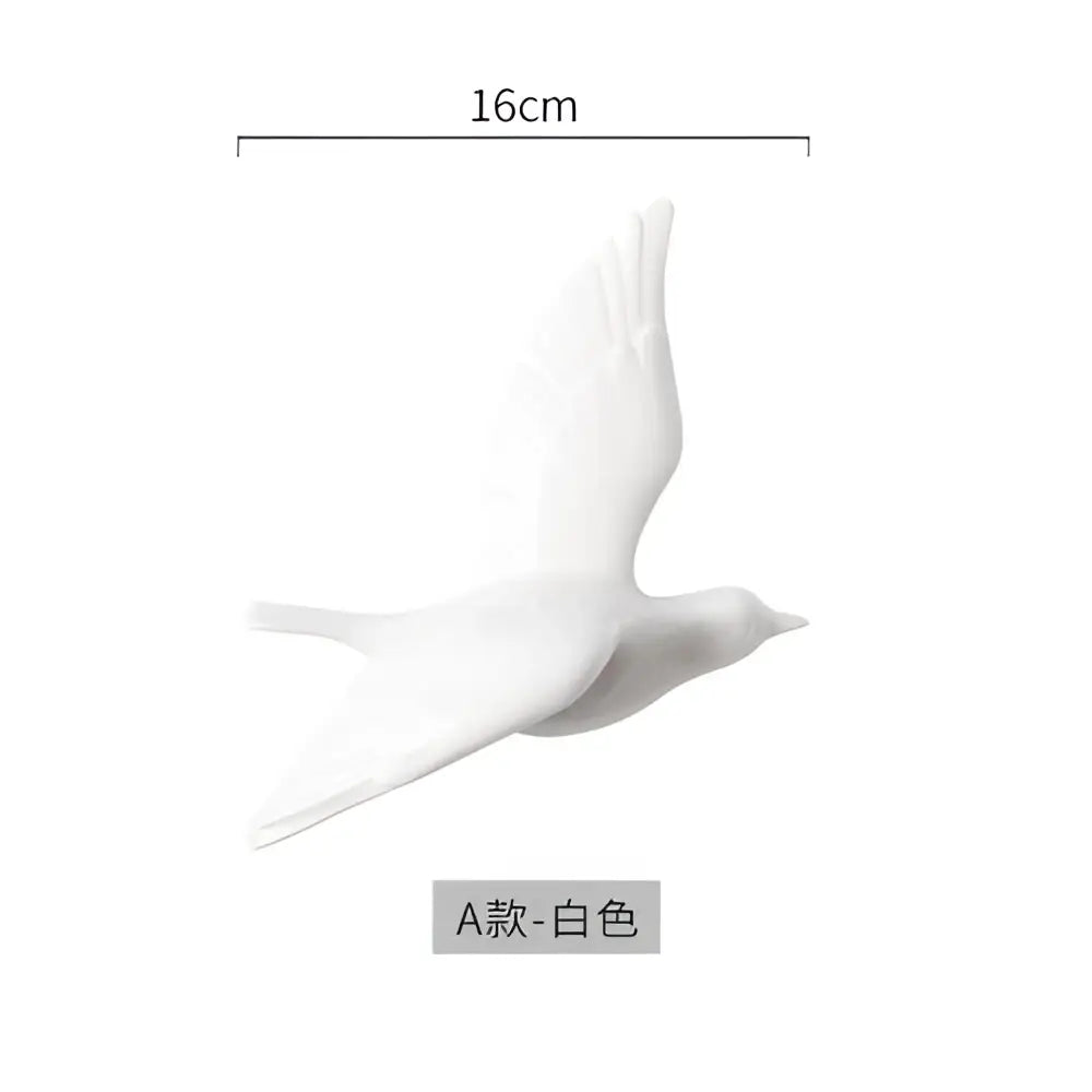 Modern golden bird wall hanging living room decor