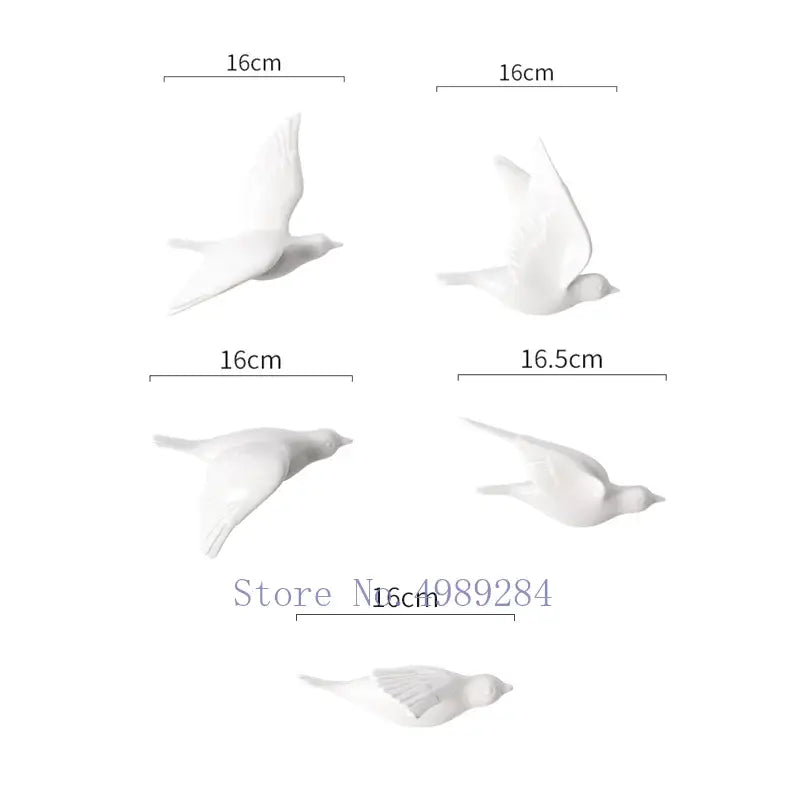Modern golden bird wall hanging living room decor