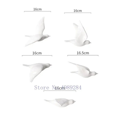 Modern golden bird wall hanging living room decor