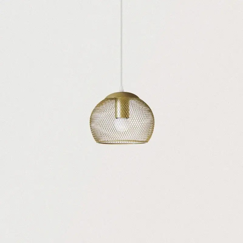 Modern golden birdcage led pendant light for kitchens