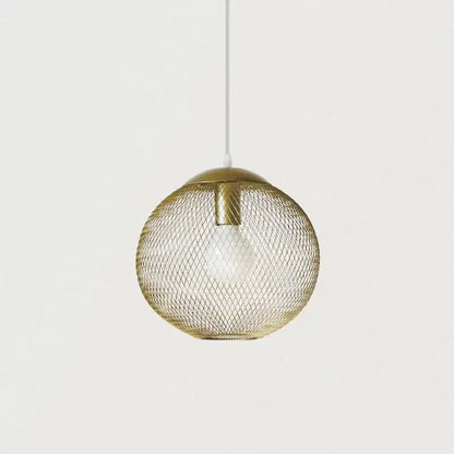 Modern golden birdcage led pendant light for kitchens