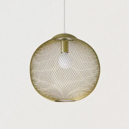 Modern golden birdcage led pendant light for kitchens