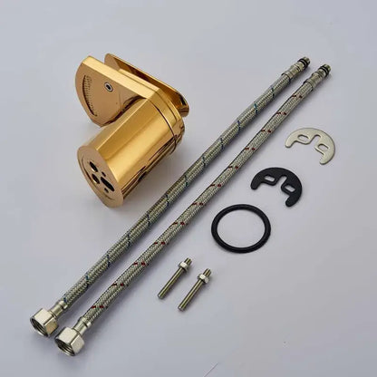 Modern golden brass waterfall vessel sink faucet bathroom tap