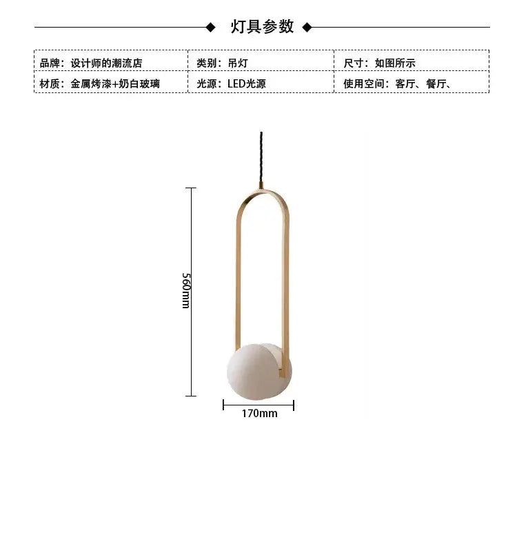 Modern golden chandelier led pendant lights dining room glass spheres