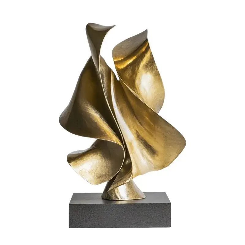 Modern golden geometric animal bird sculpture living room decor