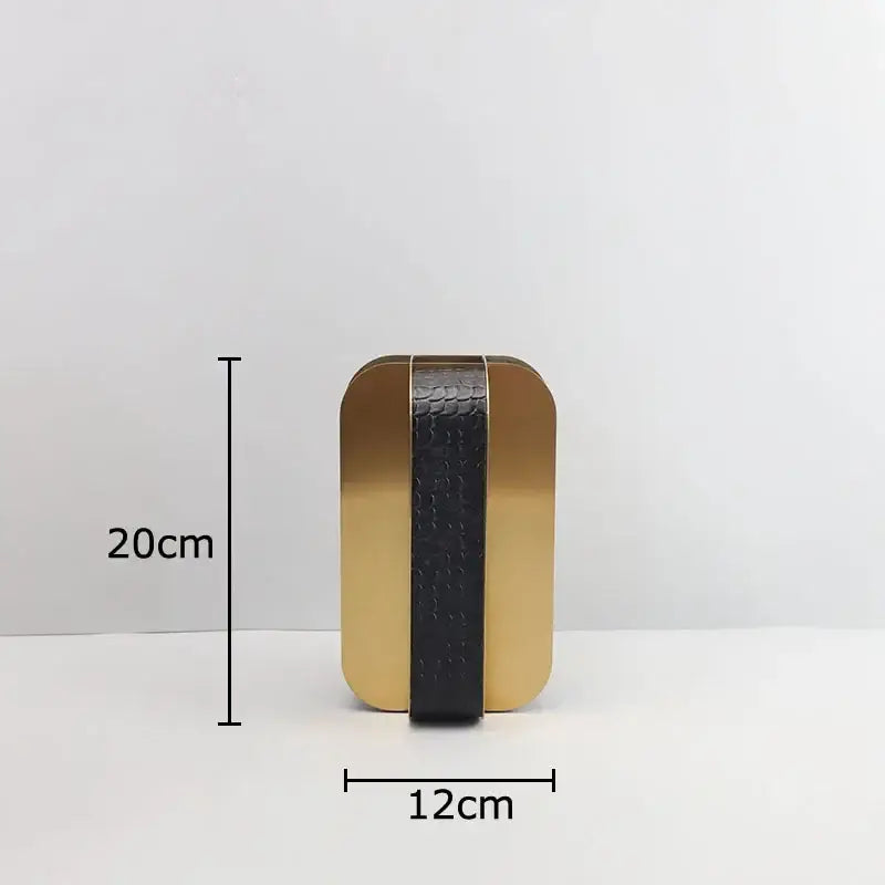 Modern golden geometry vase black & gold desk decor bedroom