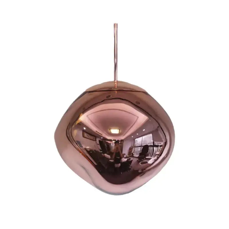 Modern golden glass lava pendant lights for dining room