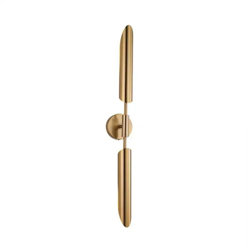 Modern golden inclined tube wall lamp for luxury living room bedroom