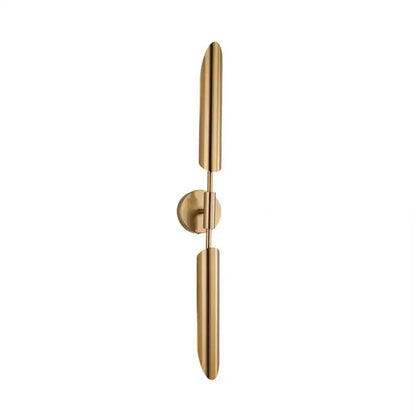 Modern golden inclined tube wall lamp for luxury living room bedroom