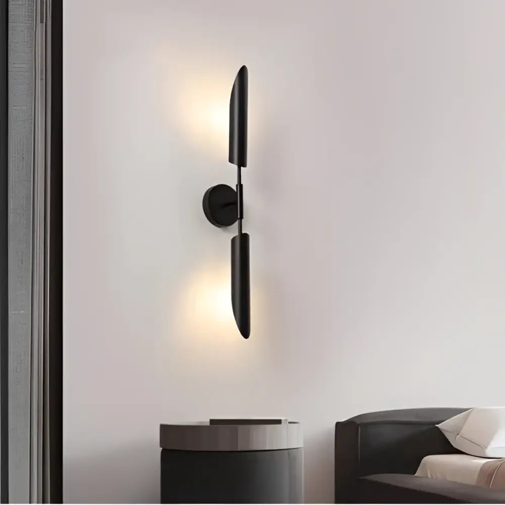 Modern golden inclined tube wall lamp for luxury living room bedroom