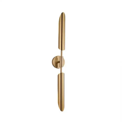 Modern golden inclined tube wall lamp living room sconce