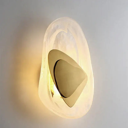 Modern golden led cloud wall lamp for bedroom decor