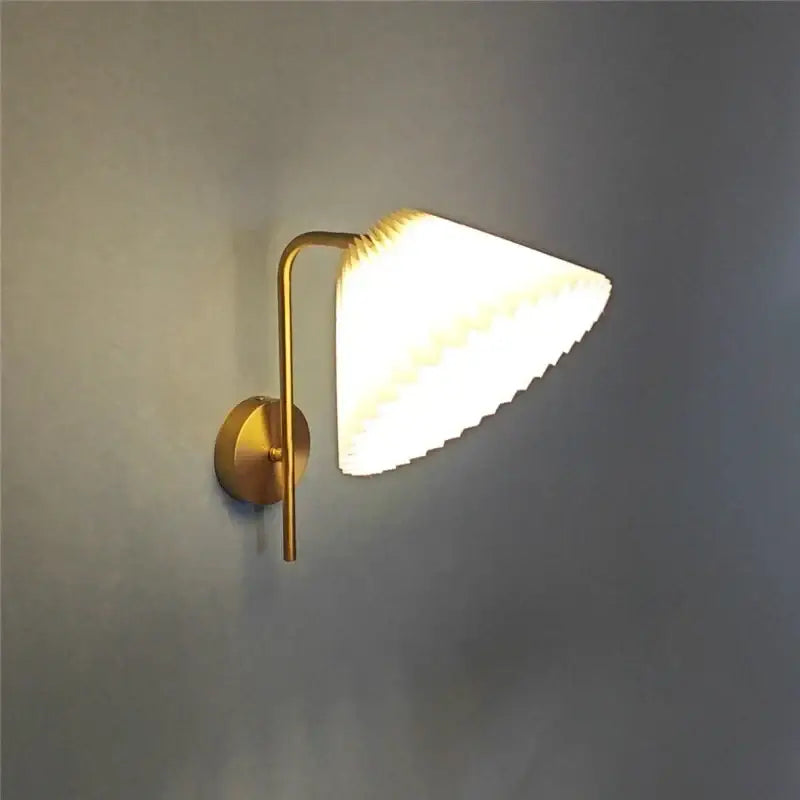 Modern golden led reading wall lamp bedroom minimalist spotlight