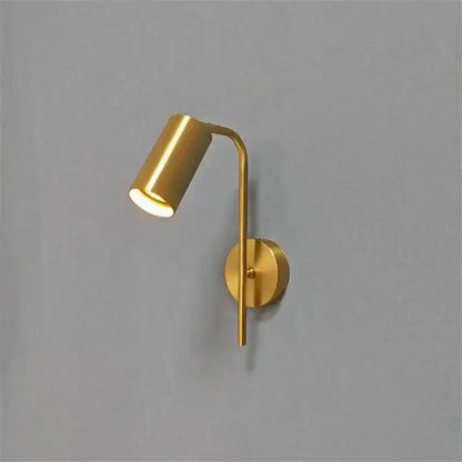 Modern golden led reading wall lamp bedroom minimalist spotlight