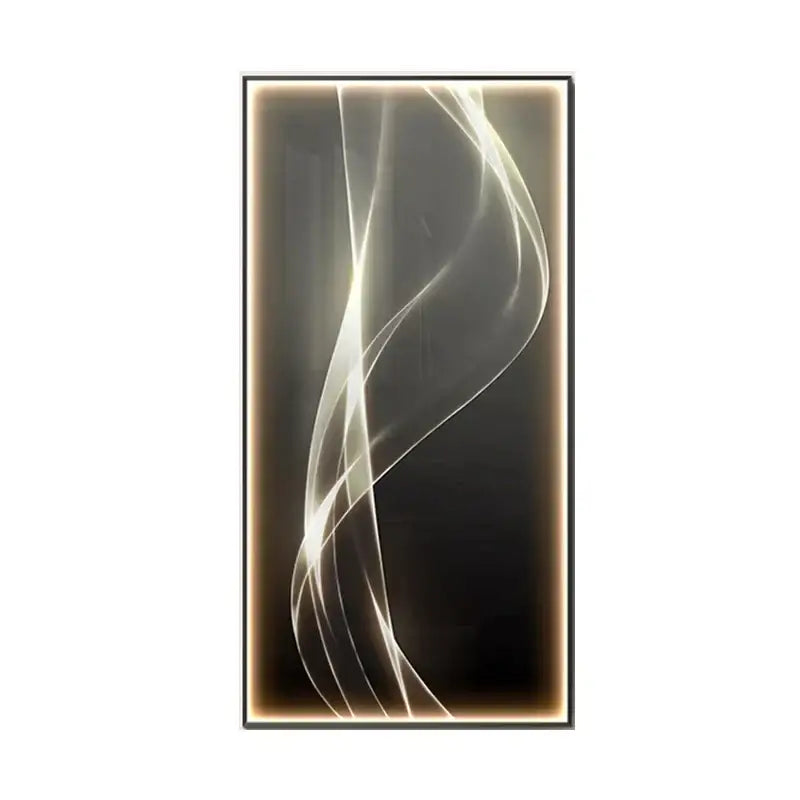 Modern golden led wall lights living room art panel