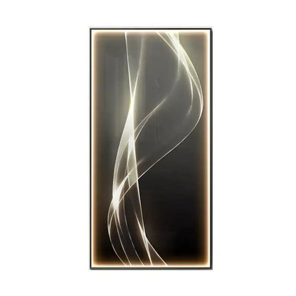Modern golden led wall lights living room art panel
