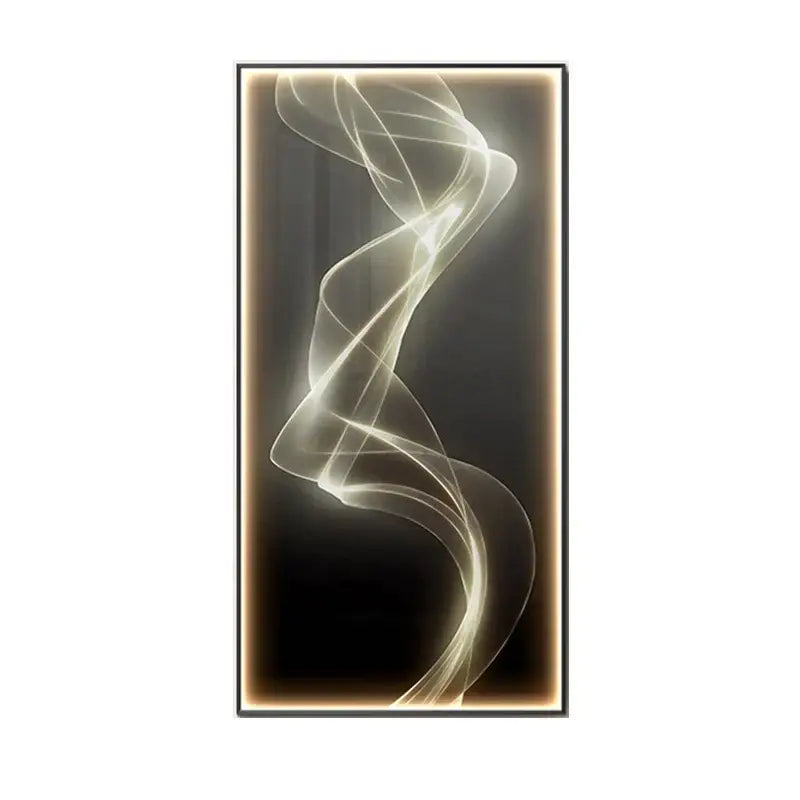 Modern golden led wall lights living room art panel