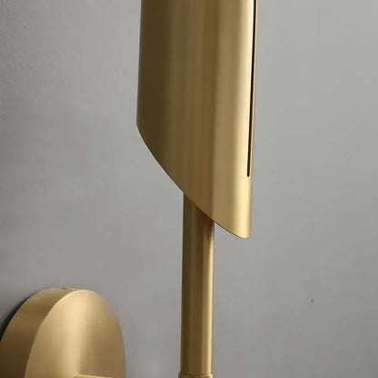 Modern golden metal glass wall lamp bedroom sconce spotlight