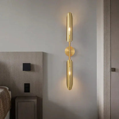 Modern golden metal led wall lamps for bedroom and living room decor