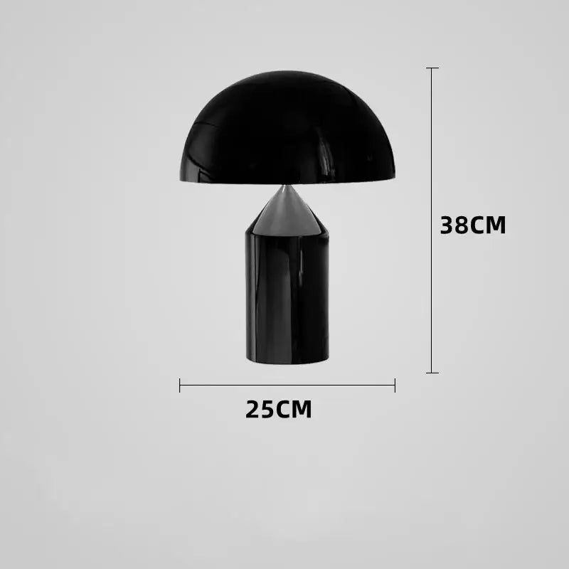 Modern golden mushroom led desk lamp bedroom reading light