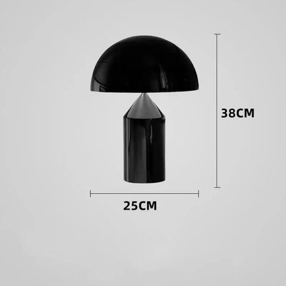 Modern golden mushroom led desk lamp bedroom reading light