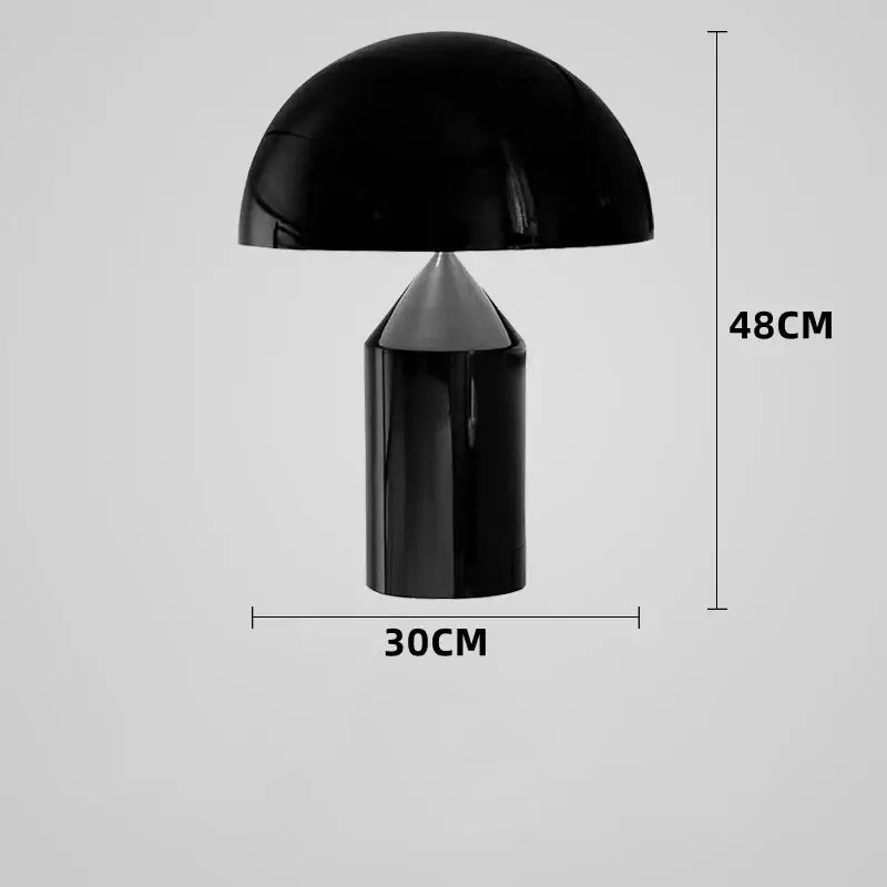 Modern golden mushroom led desk lamp bedroom reading light