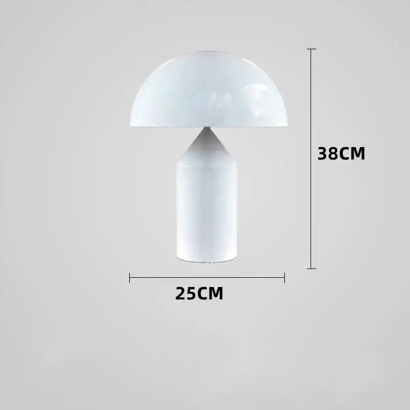 Modern golden mushroom led desk lamp bedroom reading light