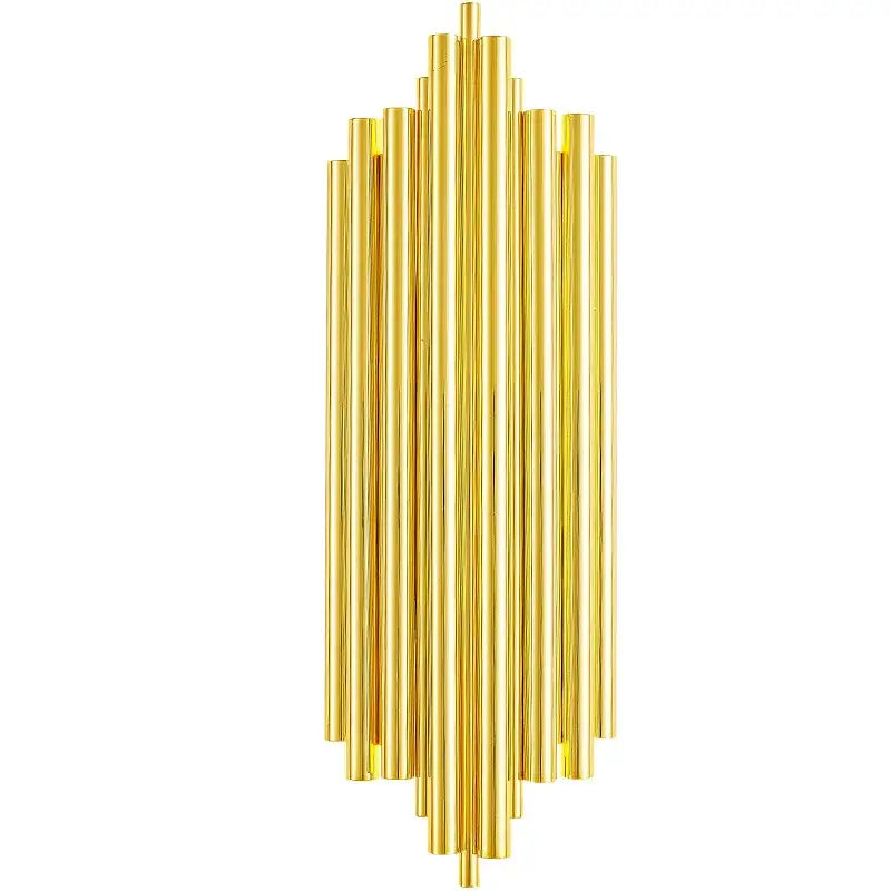 Modern golden radiant led wall lamp bedroom sconce